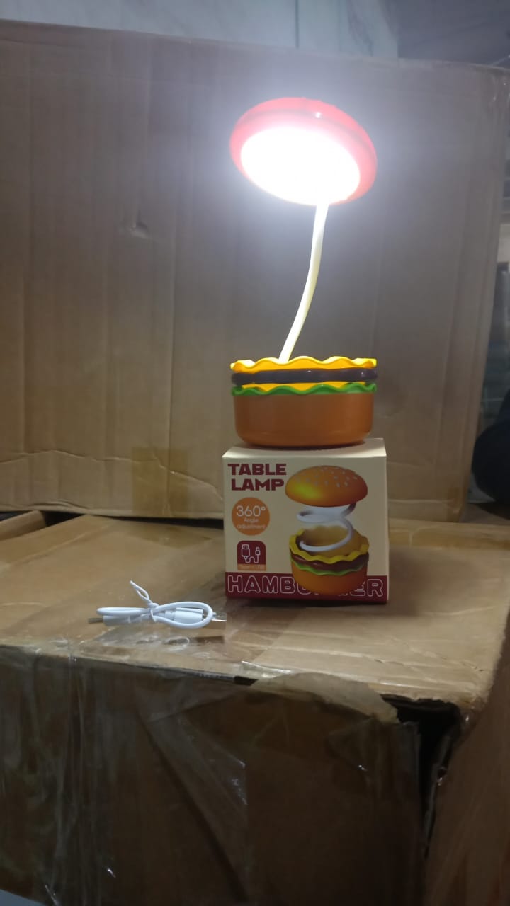 Burger Delight: Folding LED Night Lamp (1 Pc) Burger Delight: Folding LED Night Lamp (1 Pc)